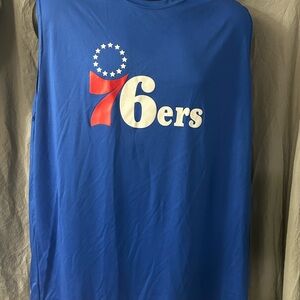 76ers Blue Sleeveless Tank Top